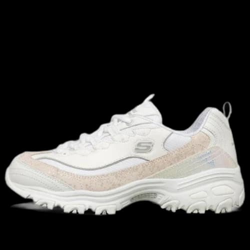 Skechers D'Lites 1.0 Clunky Shoes White (Women's)