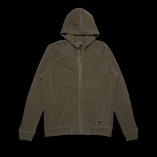 Stussy Outergear Zip Up Hoodie 'Olive'