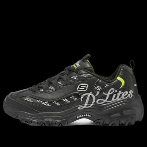 Skechers D'Lites 1.0 'White Black Green' (Women's)