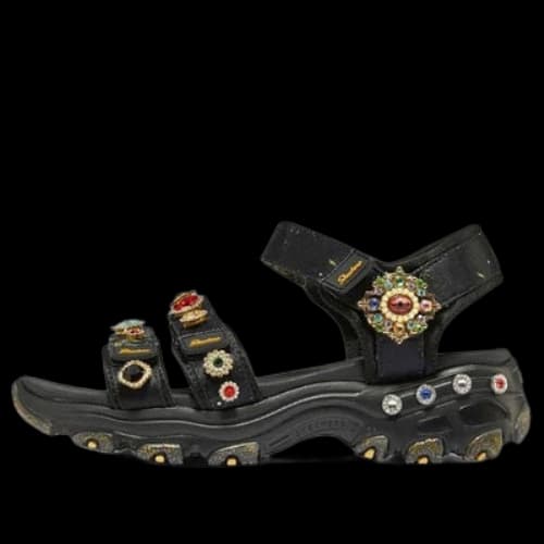 Skechers Premium Heritage D'Lites - Gemtastic 'Black Gold' (Women's)