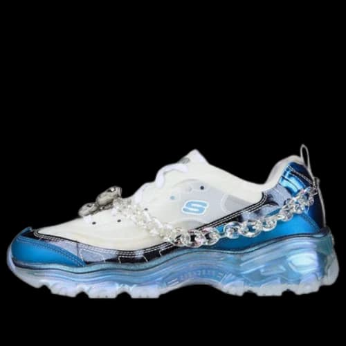 Skechers DLITES Crystal 'Floating Lady - White Blue' (Women's)