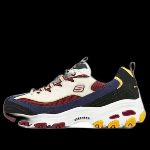 Skechers D'LITES 1.0 Running Shoes 'White Navy Red' (Women's)