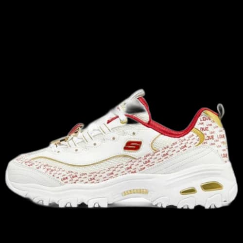Skechers D'Lites 1.0 'White Red' (Women's)