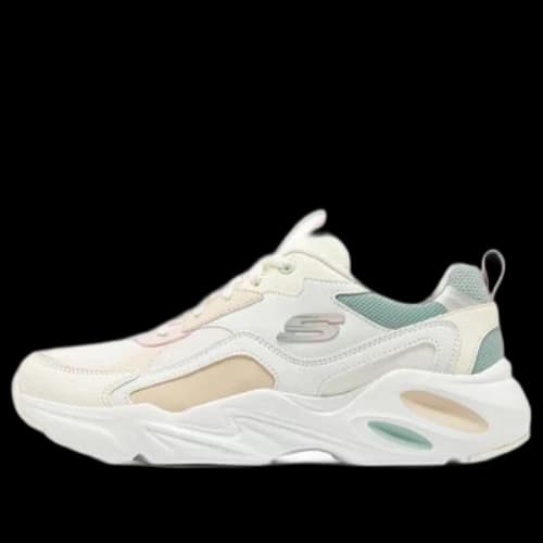 Skechers Stamina Airy 'White Green Cream Yellow Pink' (Women's)