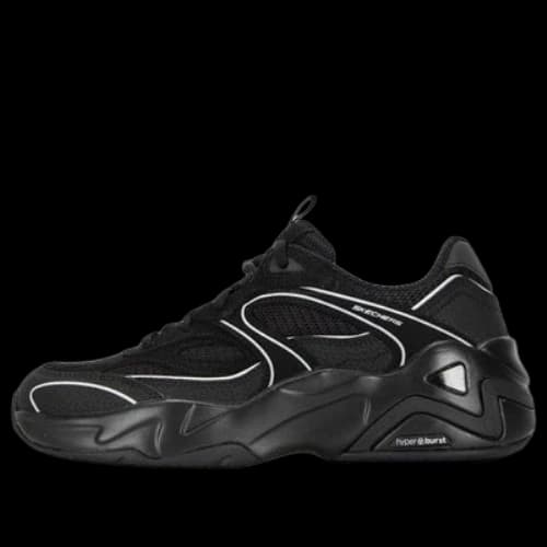 Skechers DLITES Hyper Burst 'Black Silver' (Women's)
