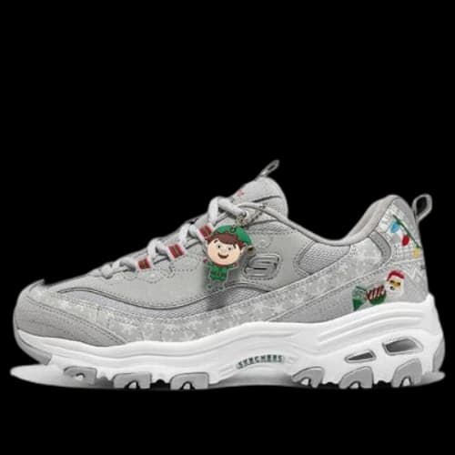 Skechers D'Lites 1.0 'Christmas Edition - Grey Multicolor' (Women's)