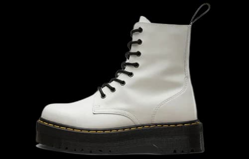 Dr. Martens Jadon Smooth Leather Platform Boot White