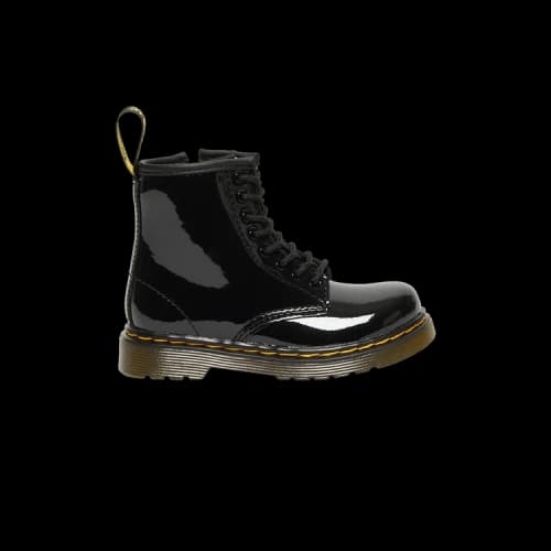 Dr. Martens 1460 Patent Leather Lace Up Boot Toddler 'Black'