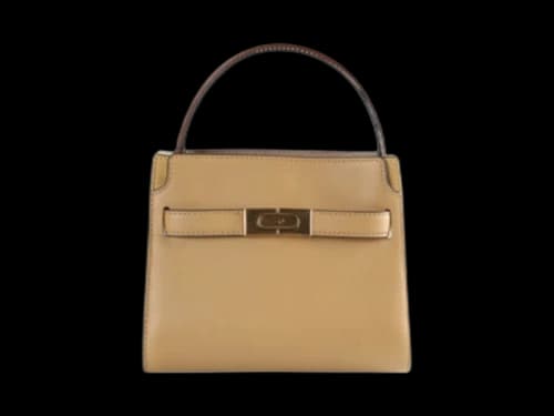 Tory Burch Lee Radziwill Petite Double Bag Dark Sand