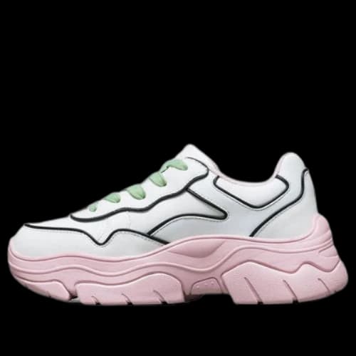 Skechers AMP'D Low-Top Daddy Shoes White/Pink (Women's)