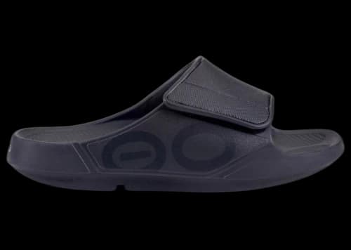 OOFOS OOahh Sport Flex Slide Matte Black