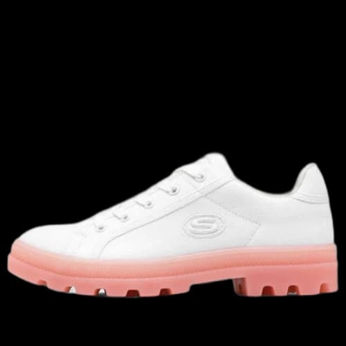 Skechers Roadies Low-Top Sneakers White/Pink (Women's)