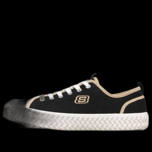 Skechers Street Trax Low-Top Canvas Shoes Black (Women's)