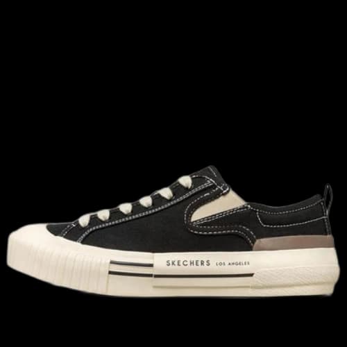 Skechers New Moon Canvas shoes GS Black (Women's)