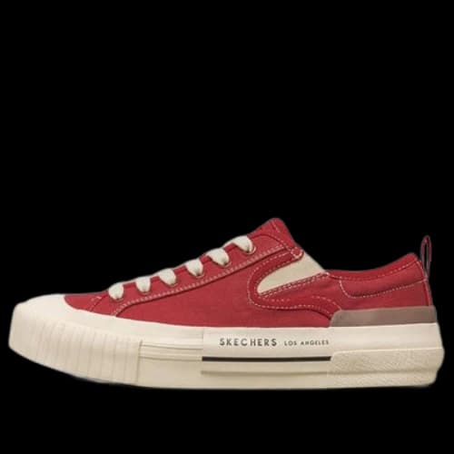 Skechers New Moon Low Top Canvas Sneakers Red (Women's)
