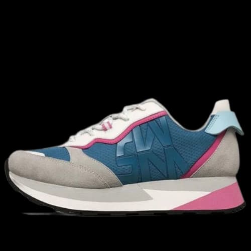 Skechers Low-Top Grey/Blue (Women's)