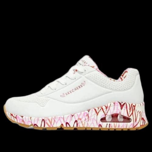 Skechers Uno Loving Love x James Goldcrown 'White Red Pink' (Women's)