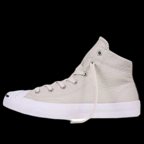Converse Jack Jack Purcell Leather Mid Top Beige