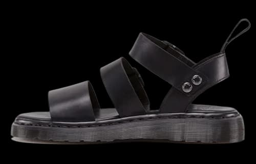 Dr. Martens Gryphon Brando Leather Gladiator Sandals Black