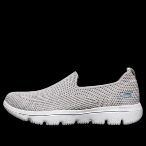 Skechers Go Walk Evolution Ultra Slip-On Shoes Gray/Chestnut (Women's)