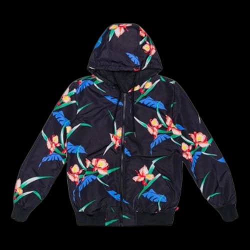 LEVI'S Levis Printing Pattern reversible Zipper Hooded Jacket Black