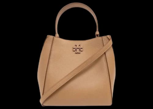 Tory Burch McGraw Small Bucket Bag Tiramisu