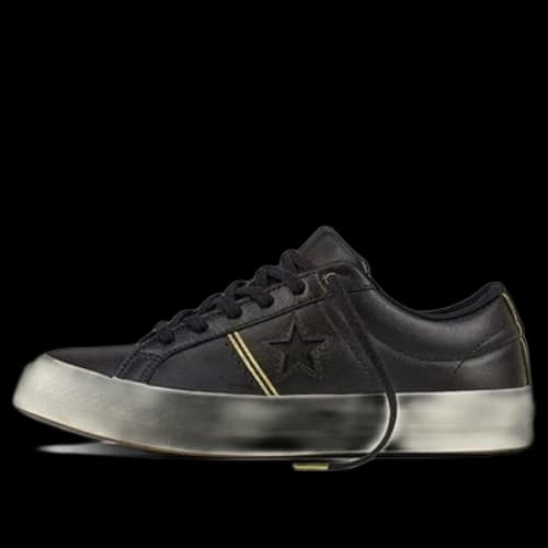 Converse One Star OX Shoes 'Black/White' Leather