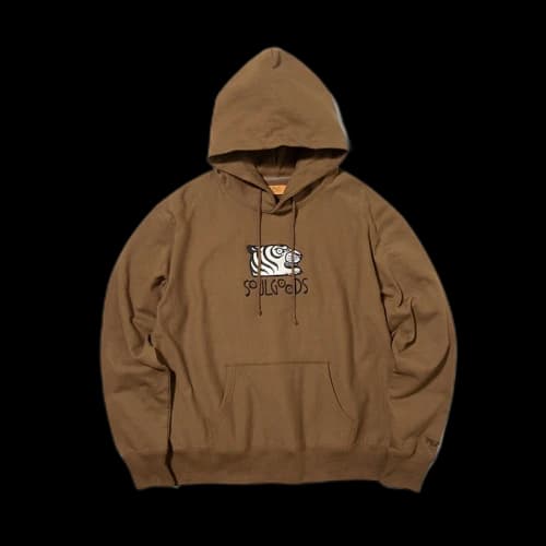 SOULGOODS Tiger Logo Hoodie Brown