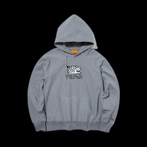 SOULGOODS Tiger Logo Hoodie Grey