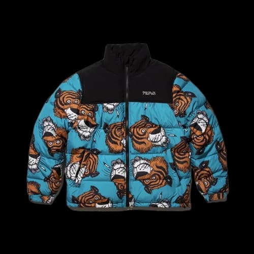 SOULGOODS All Over Tiger Padded Jacket Navy