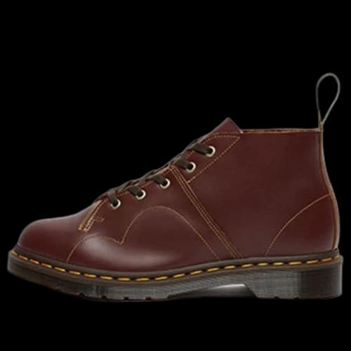 Dr. Martens Church Smooth Leather Monkey Boots Dark Red