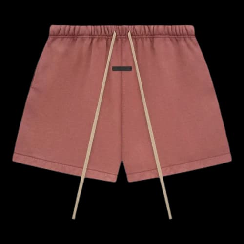 Fear of God Essentials Heavy Fleece Soccer Short Crimson