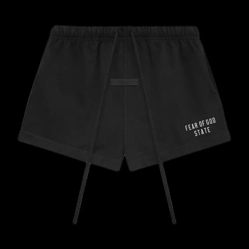 Fear of God Essentials Women's Heavy Jersey Running Shorts Black