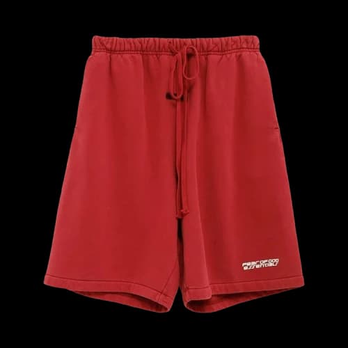 Fear of God Essentials Relaxed Sweatshort 'Crimson'