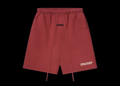 Fear of God Essentials Relaxed Sweatshort Crimson