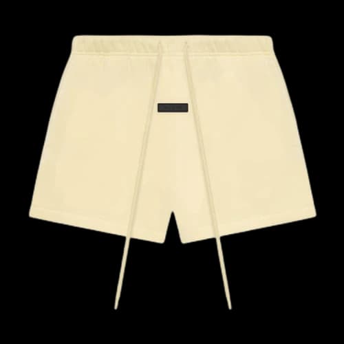 Fear of God Essentials Fleece Running Short 'Garden Yellow'