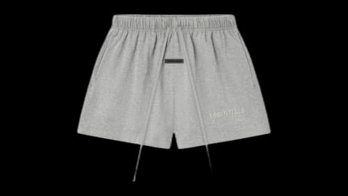 Fear of God Essentials Womens Classic Jersey Sweatshort Concrete Heather