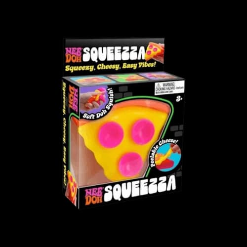 NeeDoh Squeezza Pizza Squishy Fidget Toy Crust 'Orange'