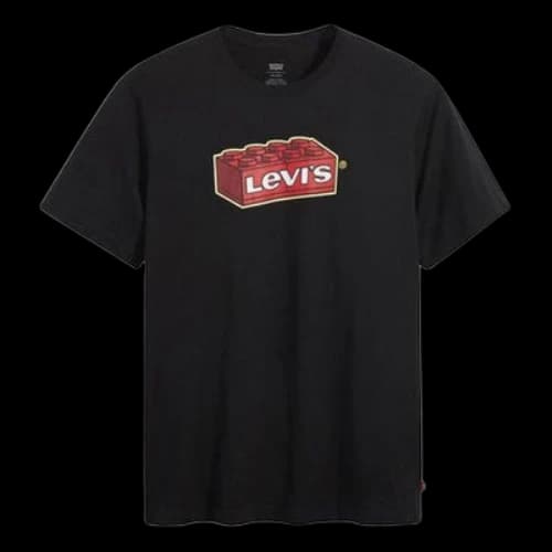 LEVI'S Levis x LEGO Crossover Cotton Loose Short Sleeve Unisex Black