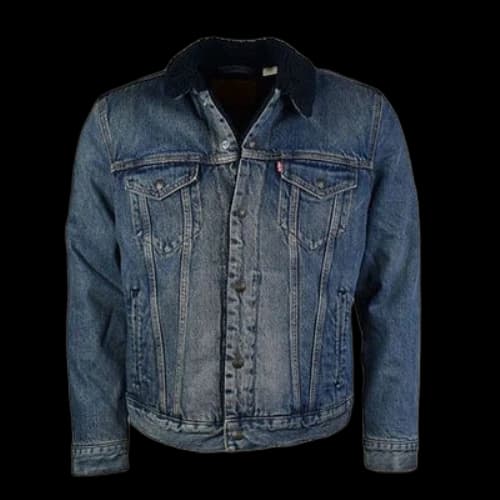 To Be Defined Levis Unisex Lamb Wool Denim Jacket Denim-Color