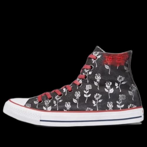 Converse Chuck Taylor All Star Black Flowers High Top 'Black White'