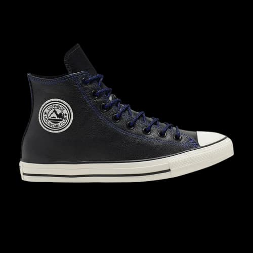 Converse Chuck Taylor All Star High Tumbled Leather 'Black Hyper Royal'