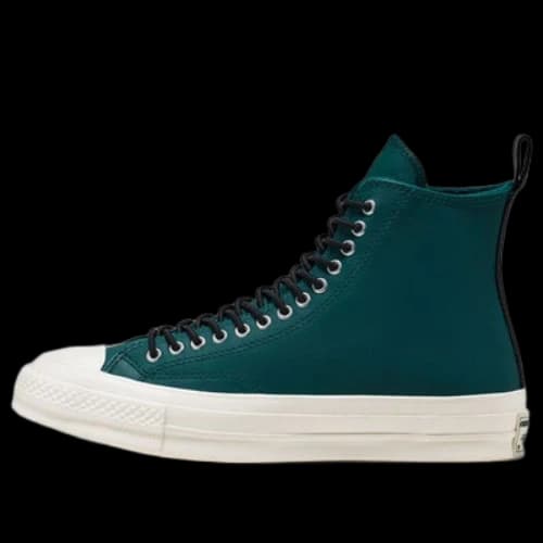 Converse Fleece-Lined Leather Chuck 1970s 'Green White'