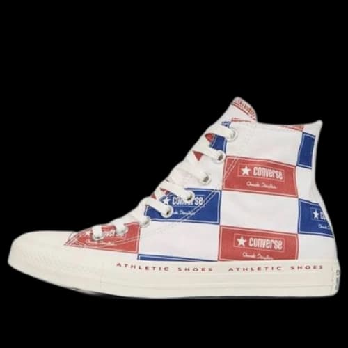 Converse Chuck Taylor All Star Bold Branding High Top 'Red Blue White'