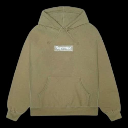 Supreme FW23 Box Logo Hooded Sweatshirt 'Dark Sand'