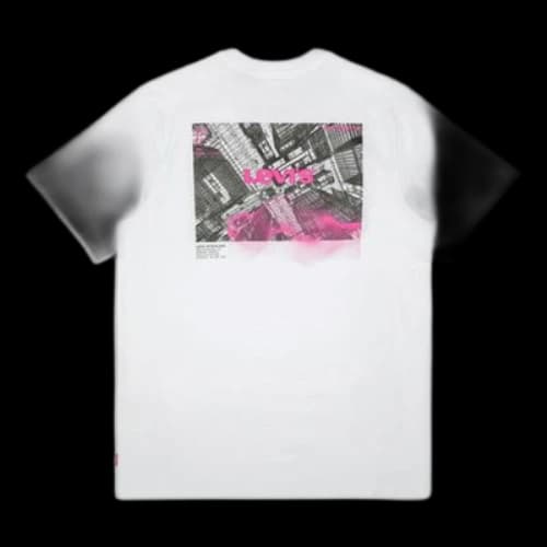 LEVI'S Levis Logo Round Neck Short Sleeve White