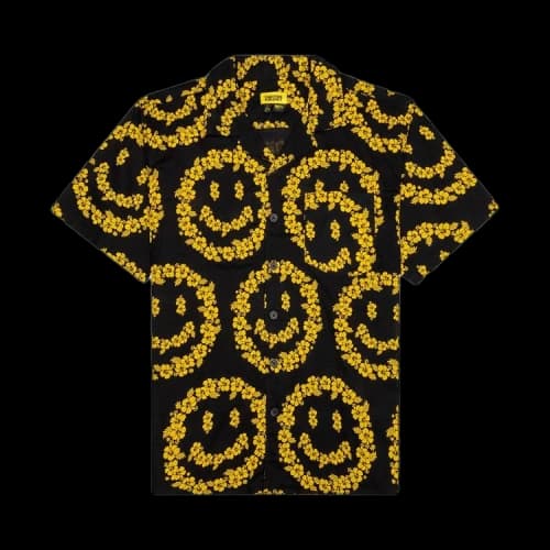 Chinatown Market Smiley Floral Shirt 'Black'