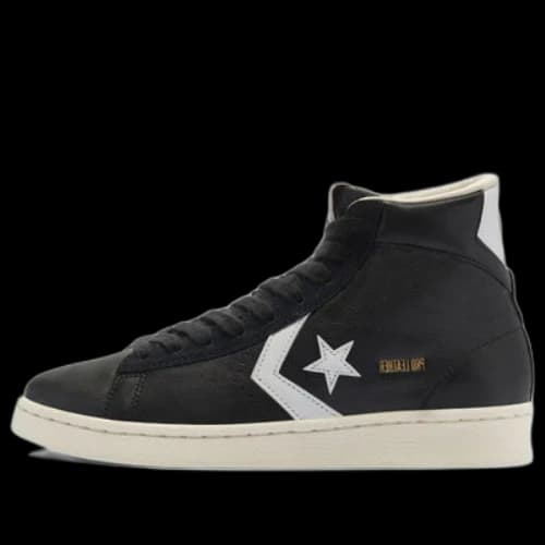 Converse Pro Leather Mid Canvas Shoes Black/White