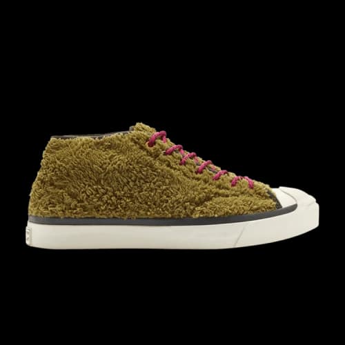 Converse Jack Purcell Mid Retro Sherpa Dark Moss