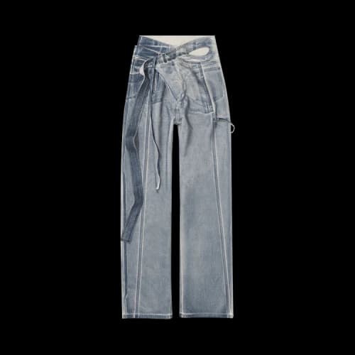 Ottolinger Signature Wrap Jeans 'Sand/Blue Paint'